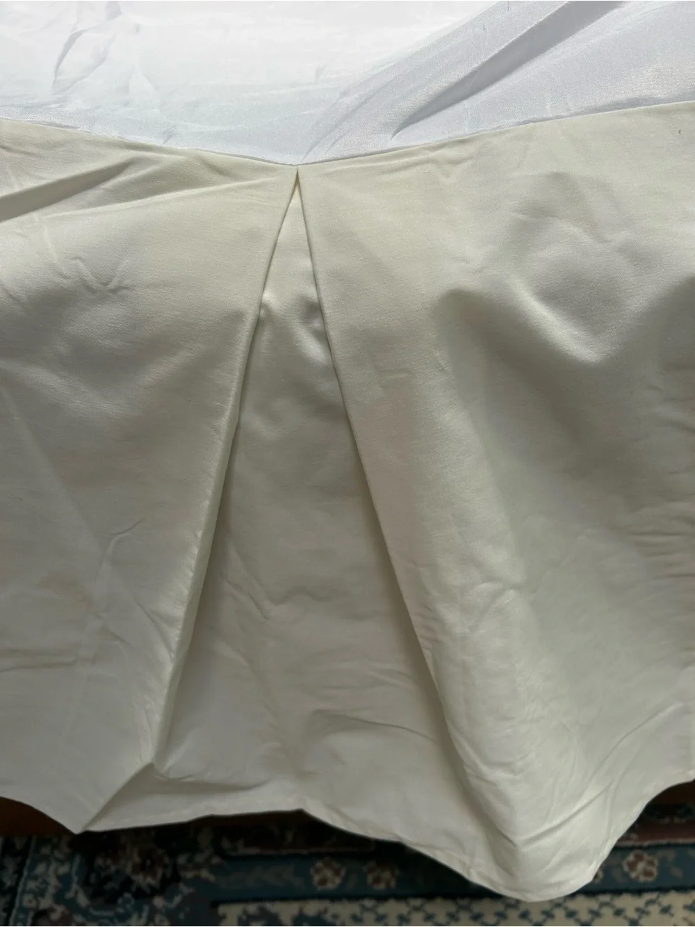 Neutral Cream Mattress Twin size Cover Protector-open pkg, never used. 16” drop